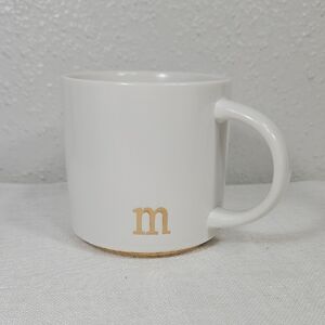 White Mug with Gold Initial